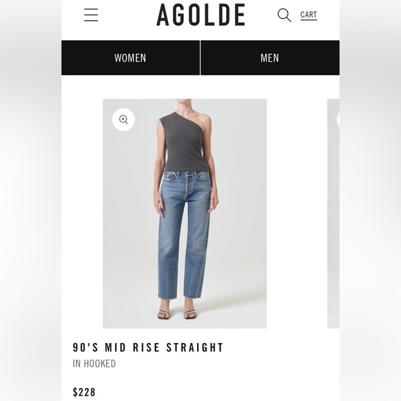 Agolde Mid Rise Jeans - Picture 2 of 3